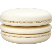 white macaron sticker