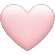 pale pink heart sticker