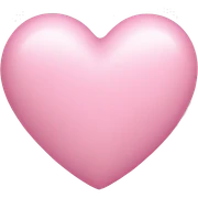 light pink love heart sticker