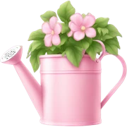 Light Pink watering can sticker