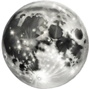 clear moon sticker