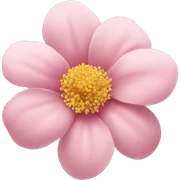 soft pink flower sticker