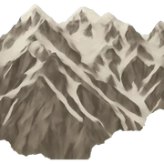 Mountains sticker