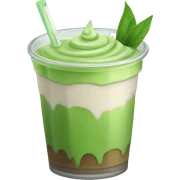 Iced matcha latte sticker