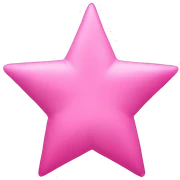 Pink star sticker