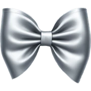 Silver bow sticker