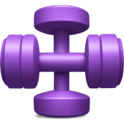 light purple dumbbell sticker