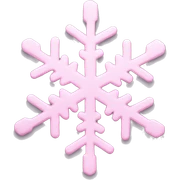 pastel pink snowflake  sticker