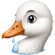 Goose with tears  sticker