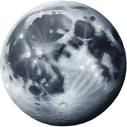 Moon sticker