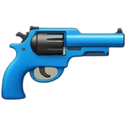 blue gun sticker
