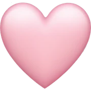 light pink heart sticker