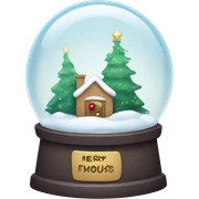 Christmas snowglobe sticker
