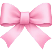 a ribbon in baby pink sticker