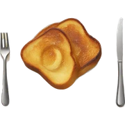 french toast on a white plate sticker