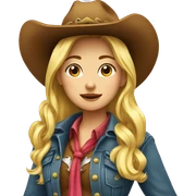 cowgirl cute sticker