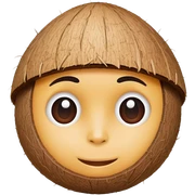 Coconut  head sticker