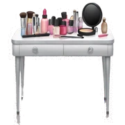 Makeup table sticker