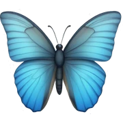 Blue butterfly  sticker