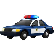 Policemen driving  sticker