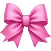 Pink bow sticker