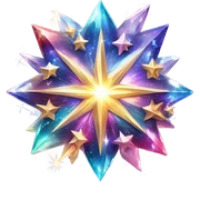 galaxy crystal stars  sticker