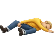 man slipping sticker