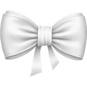 White bow sticker