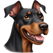 doberman bulldog sticker