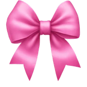 Pink bow sticker