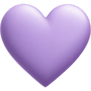lilac heart sticker