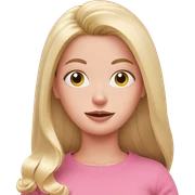 blonde girl in pink sweater sticker