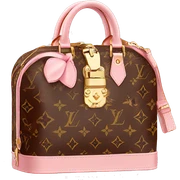 louis vuitton bag with light pink shoulder strap  sticker