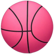 Pink basketball sticker