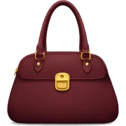 Maroon purse sticker