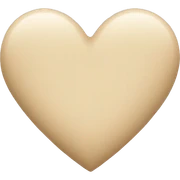 Beige Heart sticker