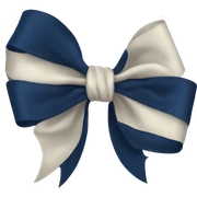 Navy blue bow  sticker