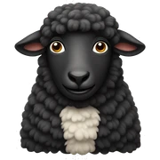 Black sheep sticker
