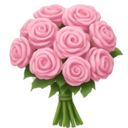 pink bouquet sticker