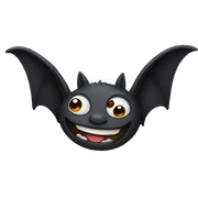 Bat smiling sticker