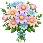 Pastel flower bouquet  sticker