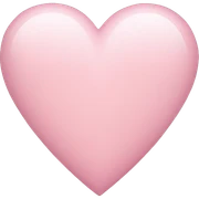 light pink heart sticker