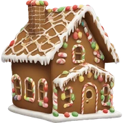 Gingerbread house sticker