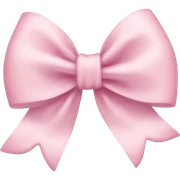 Light pink bow sticker