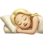 Vanilla girl sleeping sticker