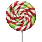 Christmas lollipop sticker