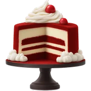 Red velvet cake sticker