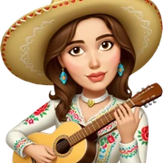 Mariachi Guitarist sticker