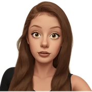 brown haired girl gazing sticker