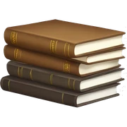 neutral stack of books sticker